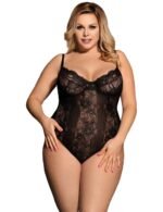 Hollywood Glamour Sheer Lace Teddy