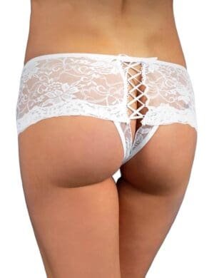 Sweet Delight Open Crotch Floral Lace Panty by My Secret Drawer®