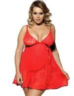 Floral Soft Lace Babydoll Chemise With Thong by My Secret Drawer® mysecretdrawer.com.au 71