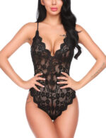 Scalloped Lace Decolletage Bodysuit by My Secret Drawer® mysecretdrawer.com.au 80