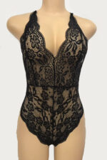 Scalloped Lace Decolletage Bodysuit by My Secret Drawer® mysecretdrawer.com.au 85