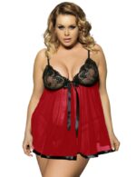 Lace, Satin and Sequin Trimmed Sheer Babydoll by My Secret Drawer® mysecretdrawer.com.au 29