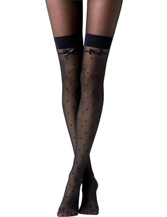 Jacquard Bow Tie Stockings by My Secret Drawer® mysecretdrawer.com.au