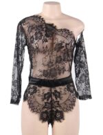 Lace Off-the-Shoulder Long Sleeve Teddy by My Secret Drawer® mysecretdrawer.com.au 40