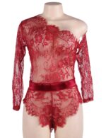 Lace Off-the-Shoulder Long Sleeve Teddy by My Secret Drawer® mysecretdrawer.com.au 41