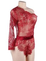 Lace Off-the-Shoulder Long Sleeve Teddy by My Secret Drawer® mysecretdrawer.com.au 42