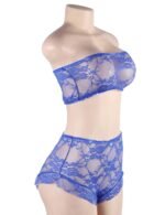 Sensual High Waist Full Lace Bra and Panty Lingerie Set