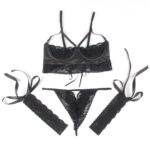 Confession Lace and Faux Leather Bra Set with Garters and Ties by My Secret Drawer® mysecretdrawer.com.au 38