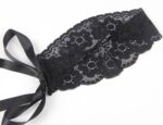 Confession Lace and Faux Leather Bra Set with Garters and Ties by My Secret Drawer® mysecretdrawer.com.au 42