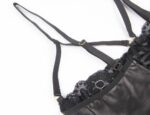 Confession Lace and Faux Leather Bra Set with Garters and Ties by My Secret Drawer® mysecretdrawer.com.au 43