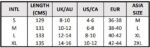 Size chart - My Secret Drawer Gauze Goddess Gown